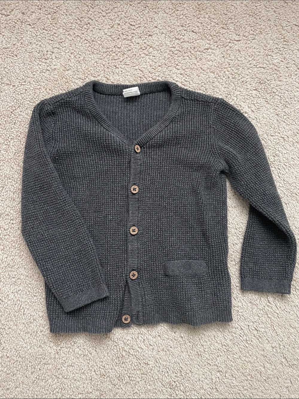 H&M Dark Gray Knit Cardigan for Kids
